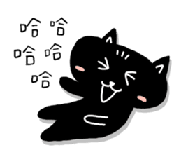 Round-faced cat sticker #4830600