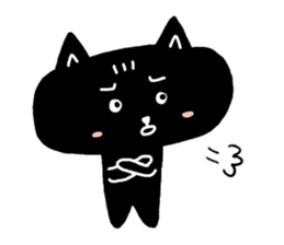 Round-faced cat sticker #4830602