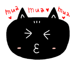 Round-faced cat sticker #4830606