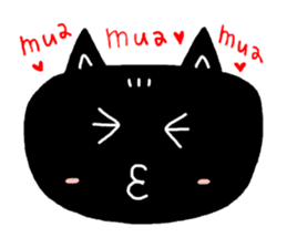 Round-faced cat sticker #4830606