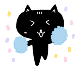 Round-faced cat sticker #4830611