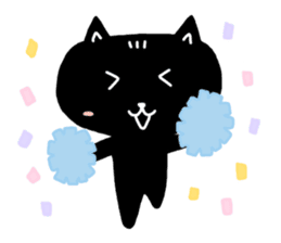Round-faced cat sticker #4830611