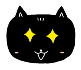 Round-faced cat sticker #4830614