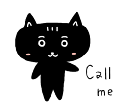 Round-faced cat sticker #4830615