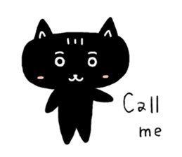 Round-faced cat sticker #4830615