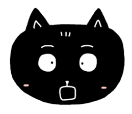 Round-faced cat sticker #4830616