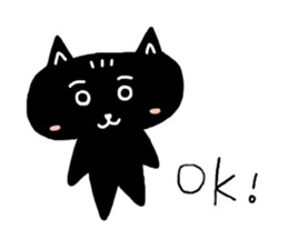 Round-faced cat sticker #4830618