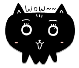 Round-faced cat sticker #4830620