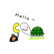 Free&Happy  Turtle.(English) sticker #4830705