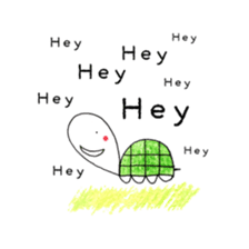 Free&Happy  Turtle.(English) sticker #4830707