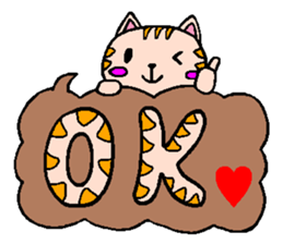 Pretty cat character sticker sticker #4830751