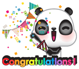 Rere panda special greetings sticker #4831956