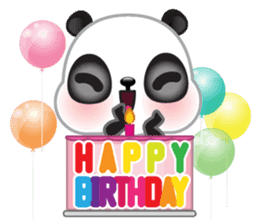 Rere panda special greetings sticker #4831961