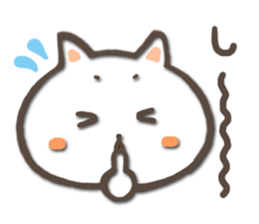white kitty-cat sticker #4832230