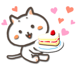 white kitty-cat sticker #4832234