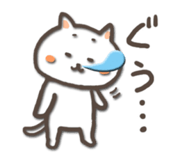 white kitty-cat sticker #4832260