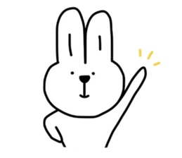 Happy rabbit. sticker #4832945
