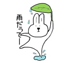 Happy rabbit. sticker #4832948