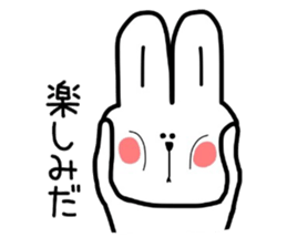 Happy rabbit. sticker #4832950