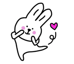 Happy rabbit. sticker #4832951