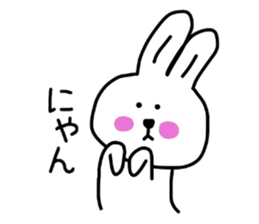 Happy rabbit. sticker #4832954