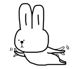 Happy rabbit. sticker #4832958