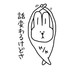 Happy rabbit. sticker #4832960
