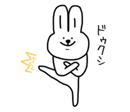 Happy rabbit. sticker #4832972