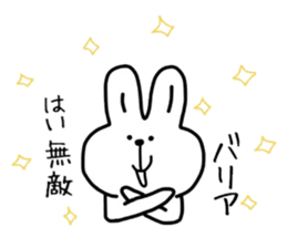Happy rabbit. sticker #4832977