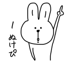 Happy rabbit. sticker #4832978