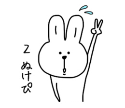 Happy rabbit. sticker #4832979