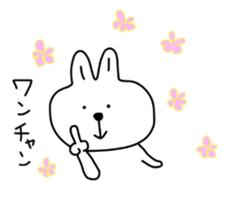 Happy rabbit. sticker #4832982