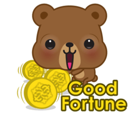 Coffee bear special greetings sticker #4833108