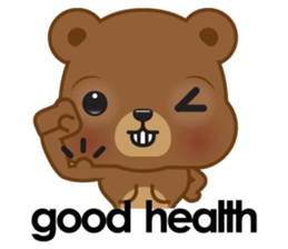 Coffee bear special greetings sticker #4833109