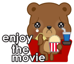 Coffee bear special greetings sticker #4833113