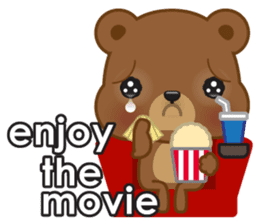 Coffee bear special greetings sticker #4833113