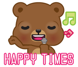 Coffee bear special greetings sticker #4833114