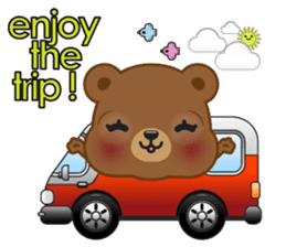 Coffee bear special greetings sticker #4833115