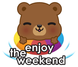 Coffee bear special greetings sticker #4833116