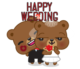 Coffee bear special greetings sticker #4833120