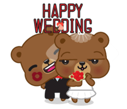 Coffee bear special greetings sticker #4833120