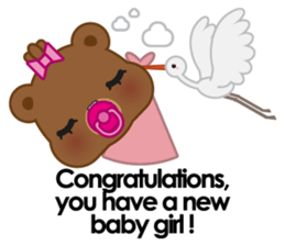 Coffee bear special greetings sticker #4833121