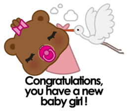 Coffee bear special greetings sticker #4833121