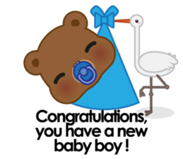 Coffee bear special greetings sticker #4833122