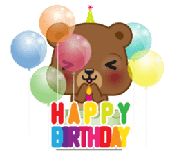 Coffee bear special greetings sticker #4833123