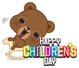 Coffee bear special greetings sticker #4833125