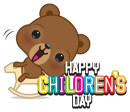 Coffee bear special greetings sticker #4833125