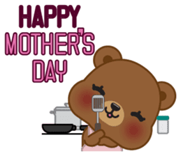 Coffee bear special greetings sticker #4833128