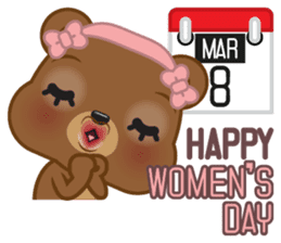 Coffee bear special greetings sticker #4833138