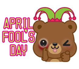 Coffee bear special greetings sticker #4833139